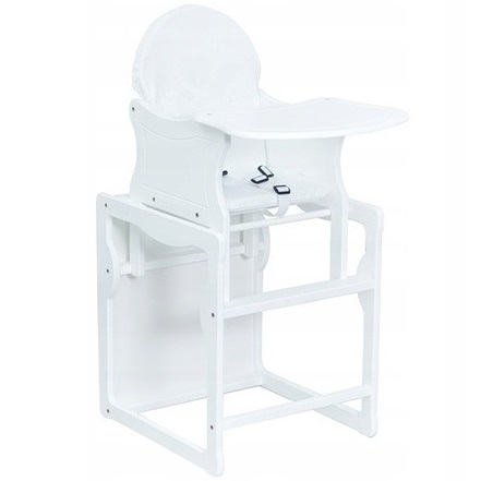 Krzesełko dwufunkcyjne do karmienia kolor biały BR