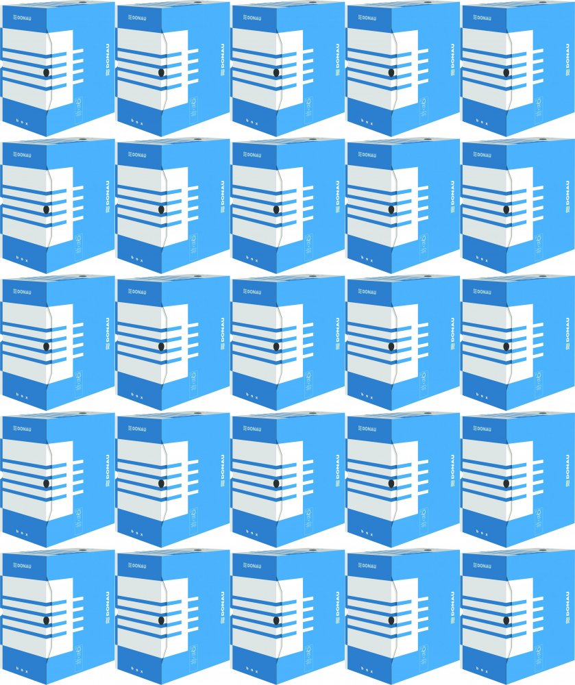25x Pudło archiwizacyjne Donau, A4, 155mm, niebieski