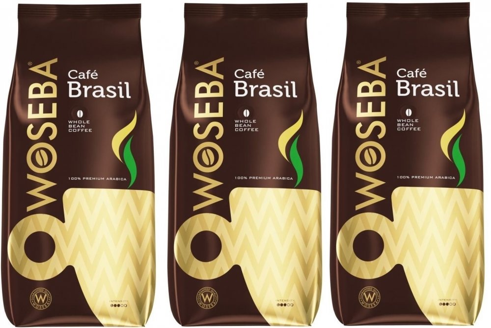3x Kawa ziarnista Woseba Café Brasil, 1kg