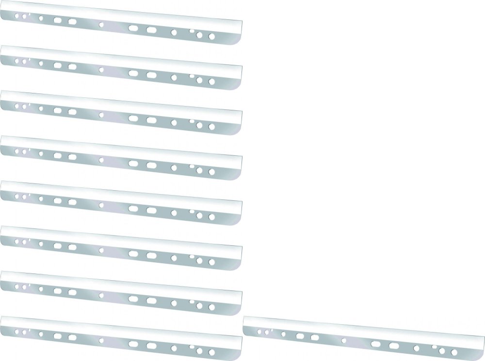 10x Listwa samoprzylepna Q-Connect, A4, 25mm, 50 sztuk, przezroczysty