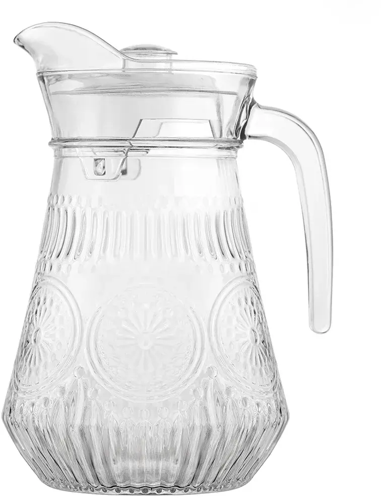 Dzbanek szklany Altom Design Daisy, z pokrywą, 1.2l, przezroczysty