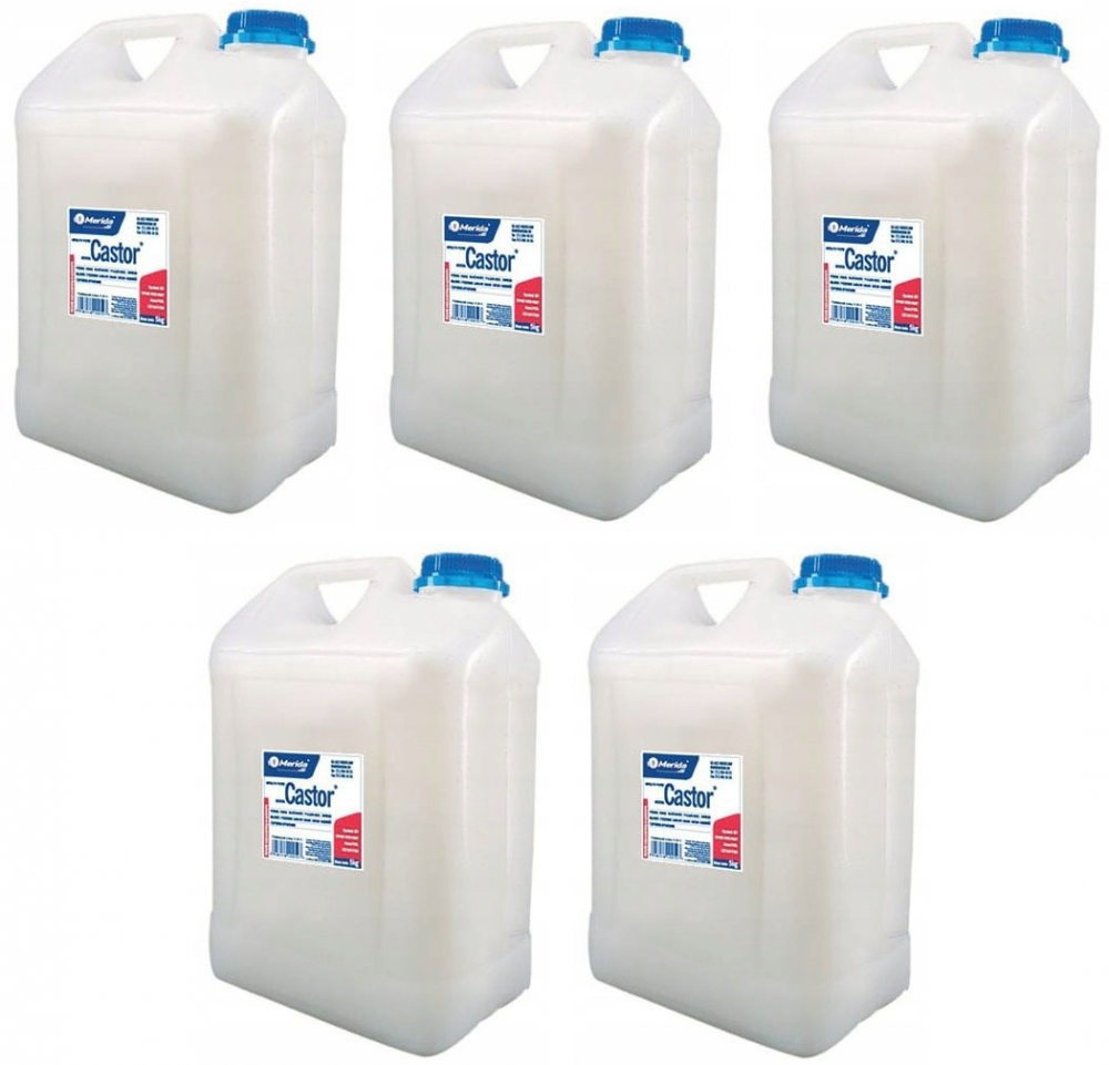 5x Mydło w płynie Merida Castor, kremowy, zapas, 5l