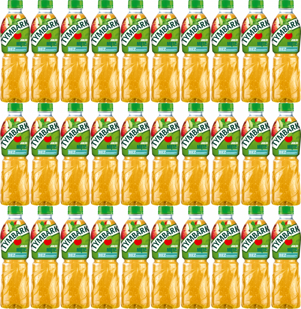36x Napój Tymbark, jabłko-mięta, butelka PET, 0.5l