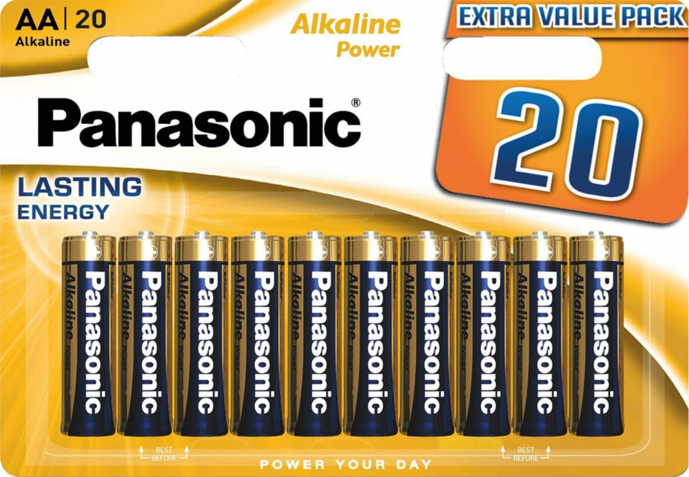 Bateria alkaliczna Panasonic Alkaline Power, AA, 1.5V, LR6, 20 sztuk