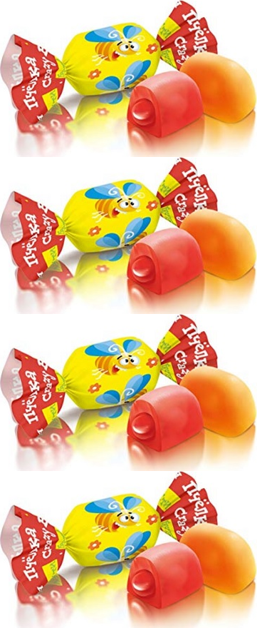 4x Galaretki Roshen Crazy Bee Fruity, owocowy, 1kg