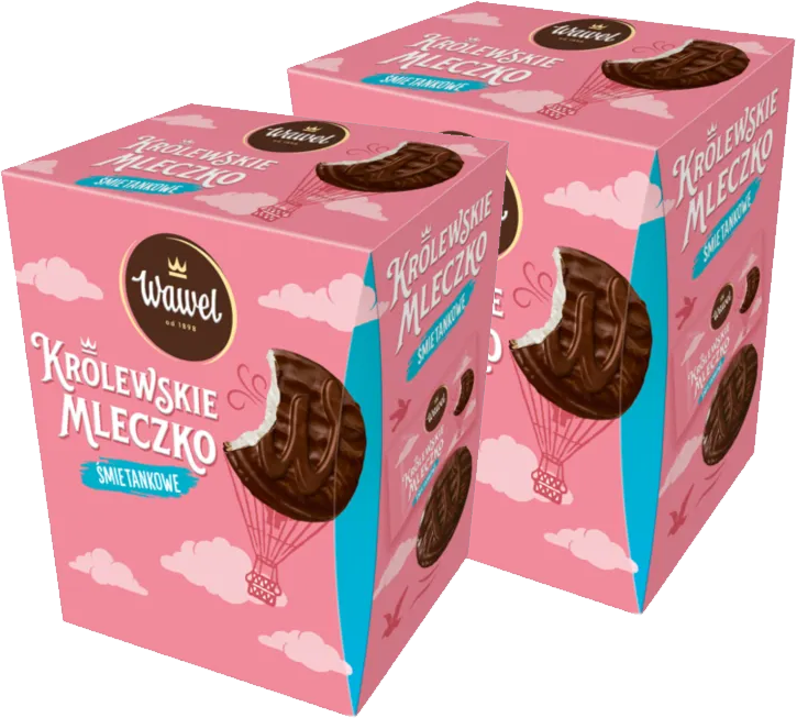 2x Bombonierka Królewskie Mleczko Wawel, śmietankowy, 300g