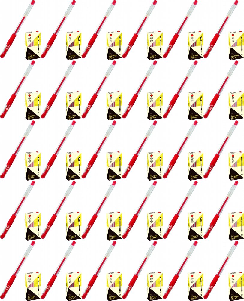 100x Długopis żelowy Grand GR-101, 0.5mm, czerwony