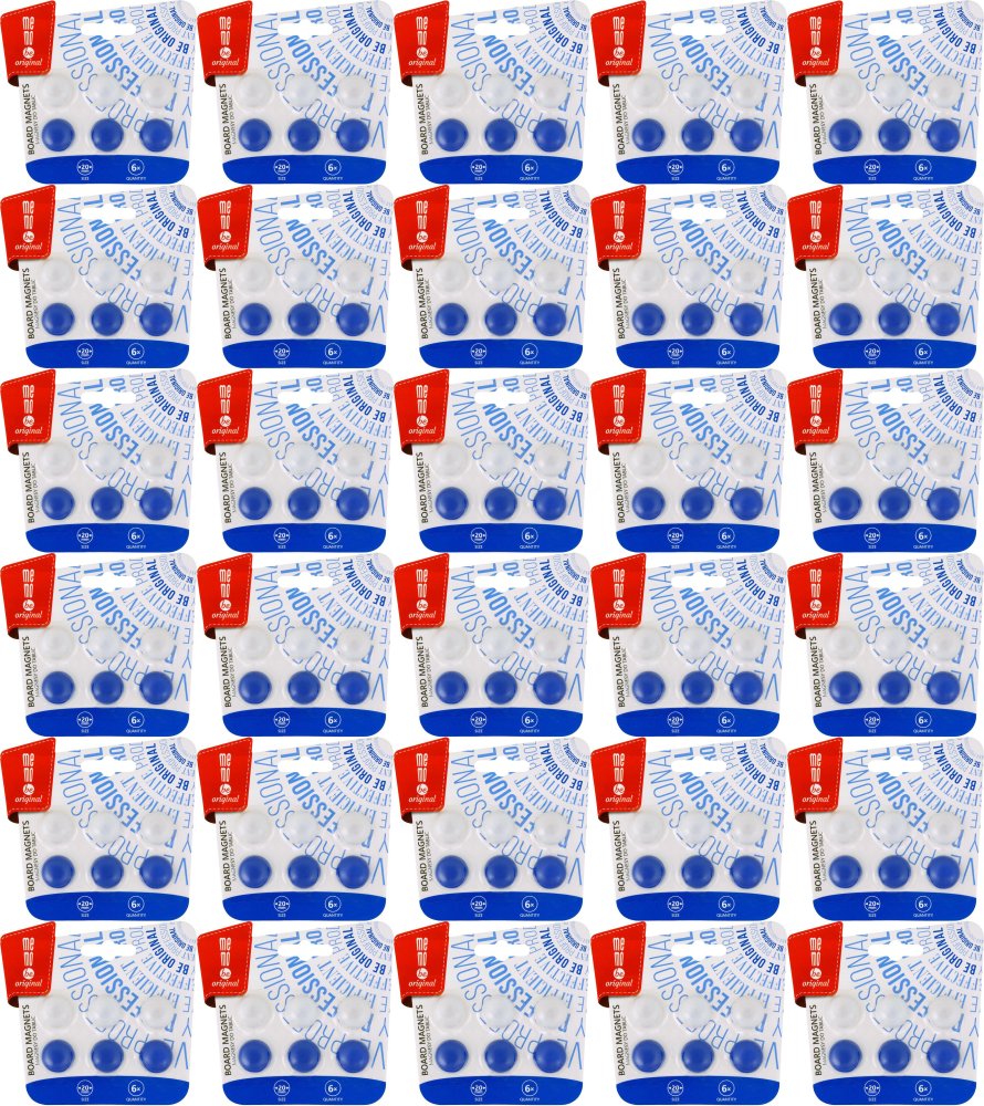 50x Magnesy MemoBe, 20mm, 6 sztuk, mix kolorów