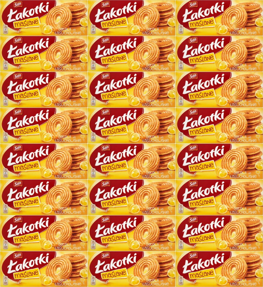 24x Ciastka Mondelez Łakotki, maślany, 168g