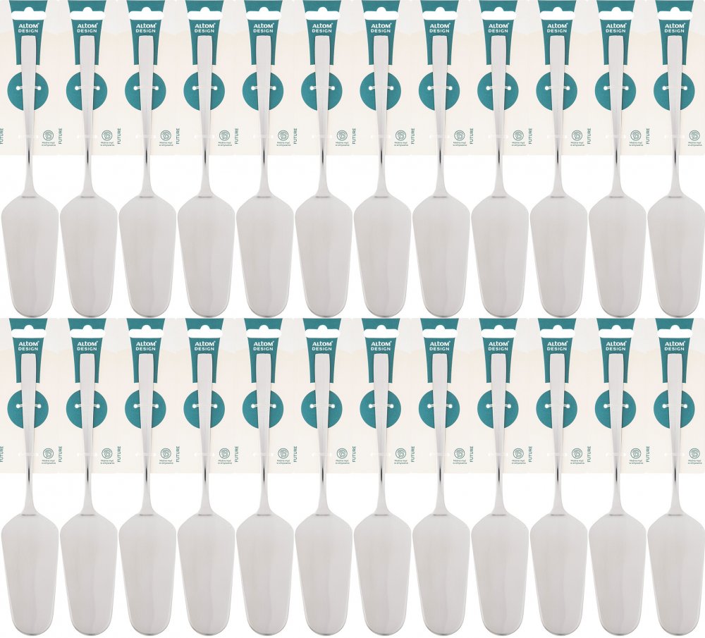 24x Łopatka do ciasta Altom Design Future, 1 sztuka, srebrny