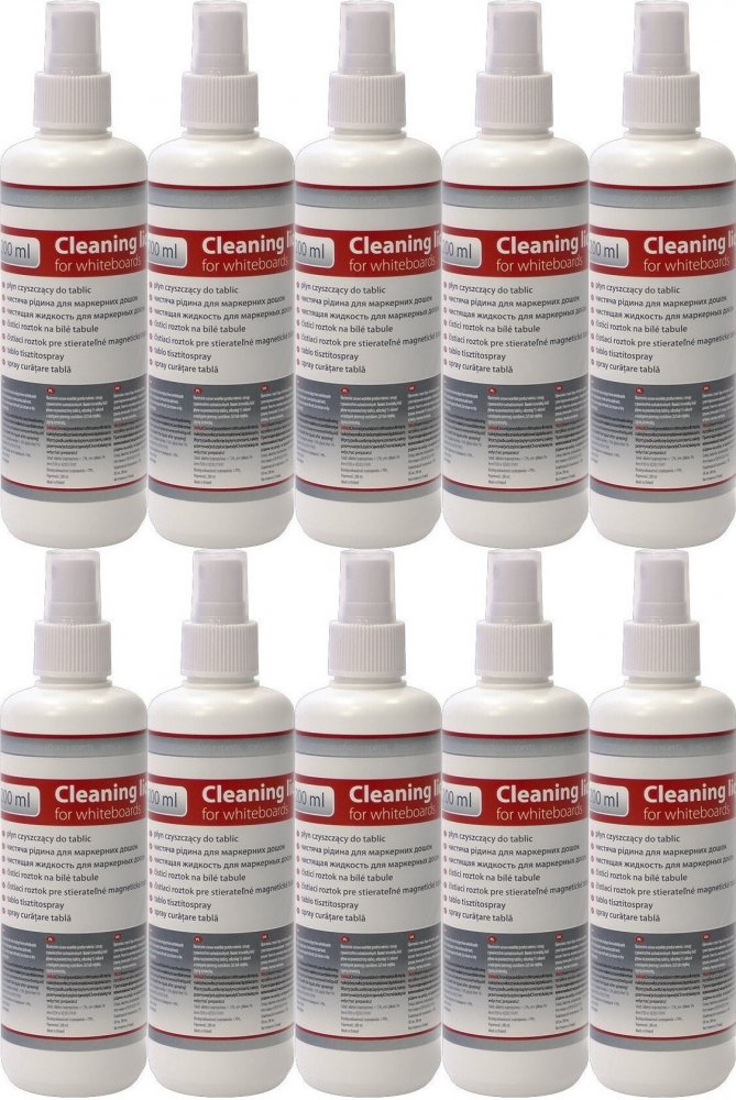 10x Płyn do czyszczenia tablic 2x3, 200ml