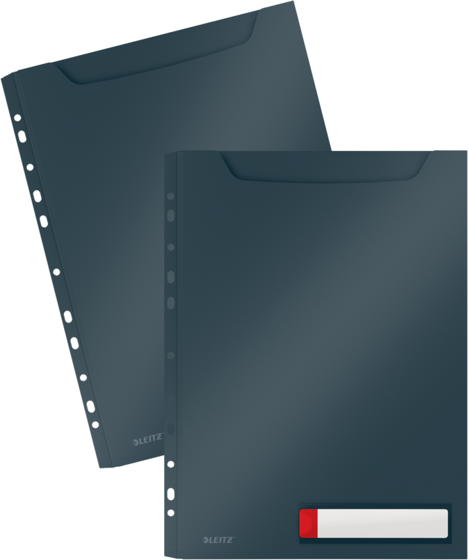 2x Koszulka o zwiększonej pojemności Leitz Cosy, A4, szary