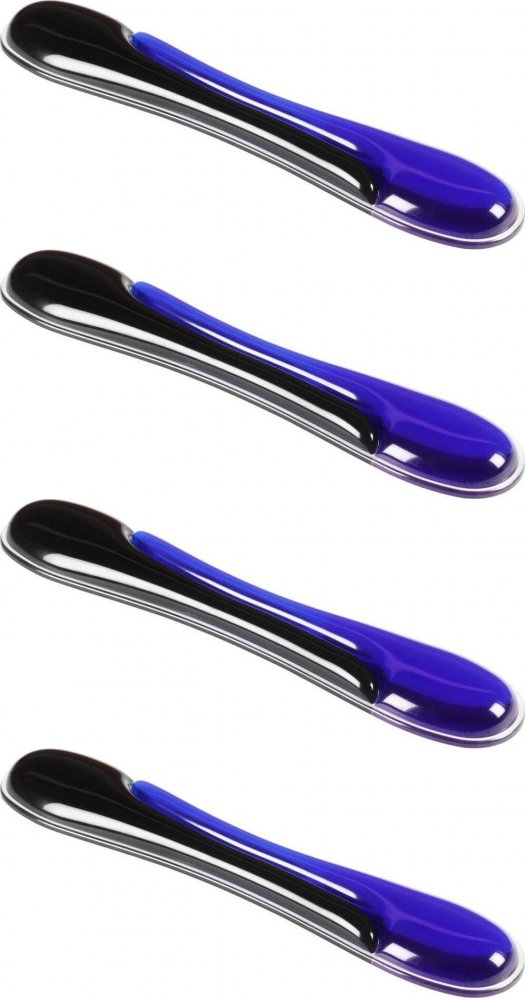 4x Podkładka pod nadgarstek Kensington, Duo Gel, niebiesko-czarny