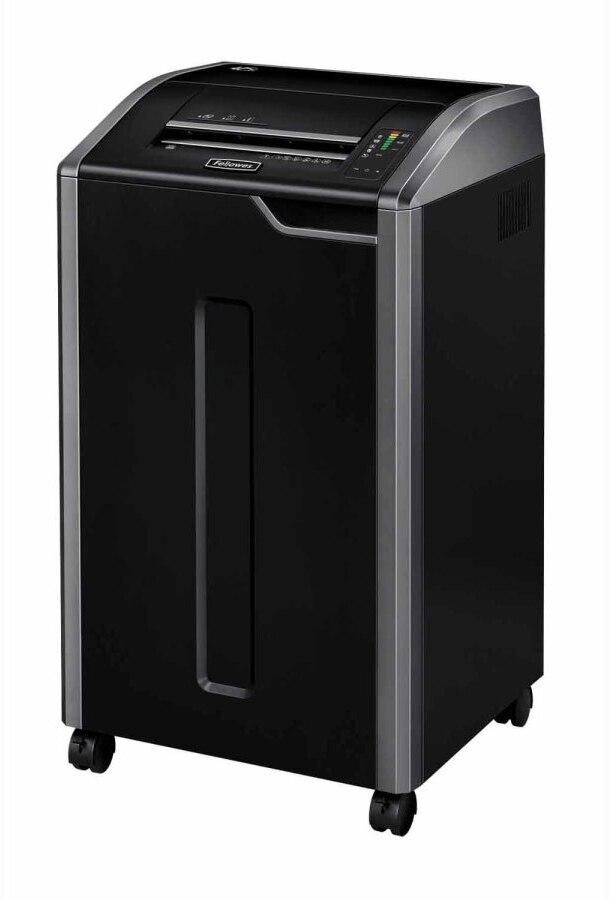 Niszczarka Fellowes 425i, pasek 5.8mm, 40 kartek, P-2/T-2/O-2 DIN, czarno-szary
