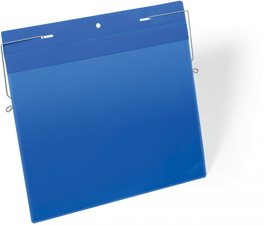 Kieszeń magazynowa Durable, z uchwytami z drutu, A4, pozioma, 50 sztuk, granatowy