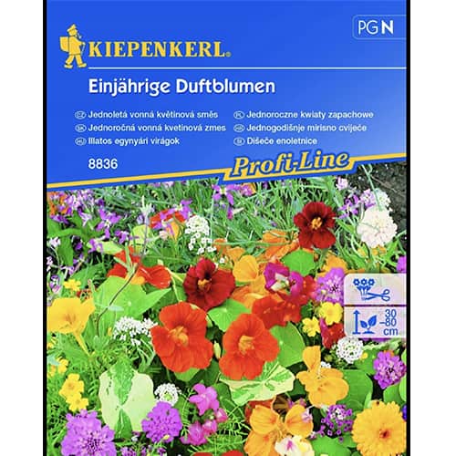 1 pac, Flori anuale parfumate, mix multicolor - Semințe: Mod de ambalare: 1 pac