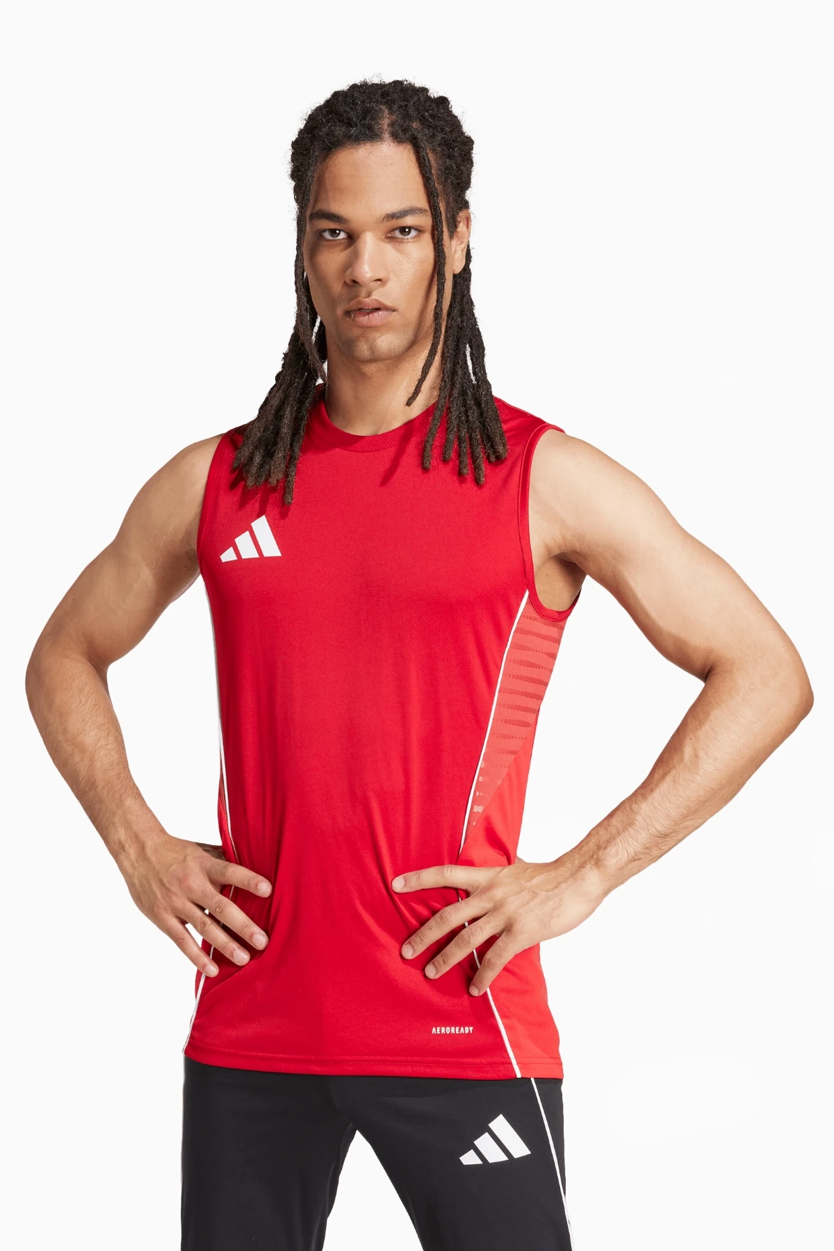 Koszulka bez rękawów adidas Tiro 25 Competition Training - Czerwony