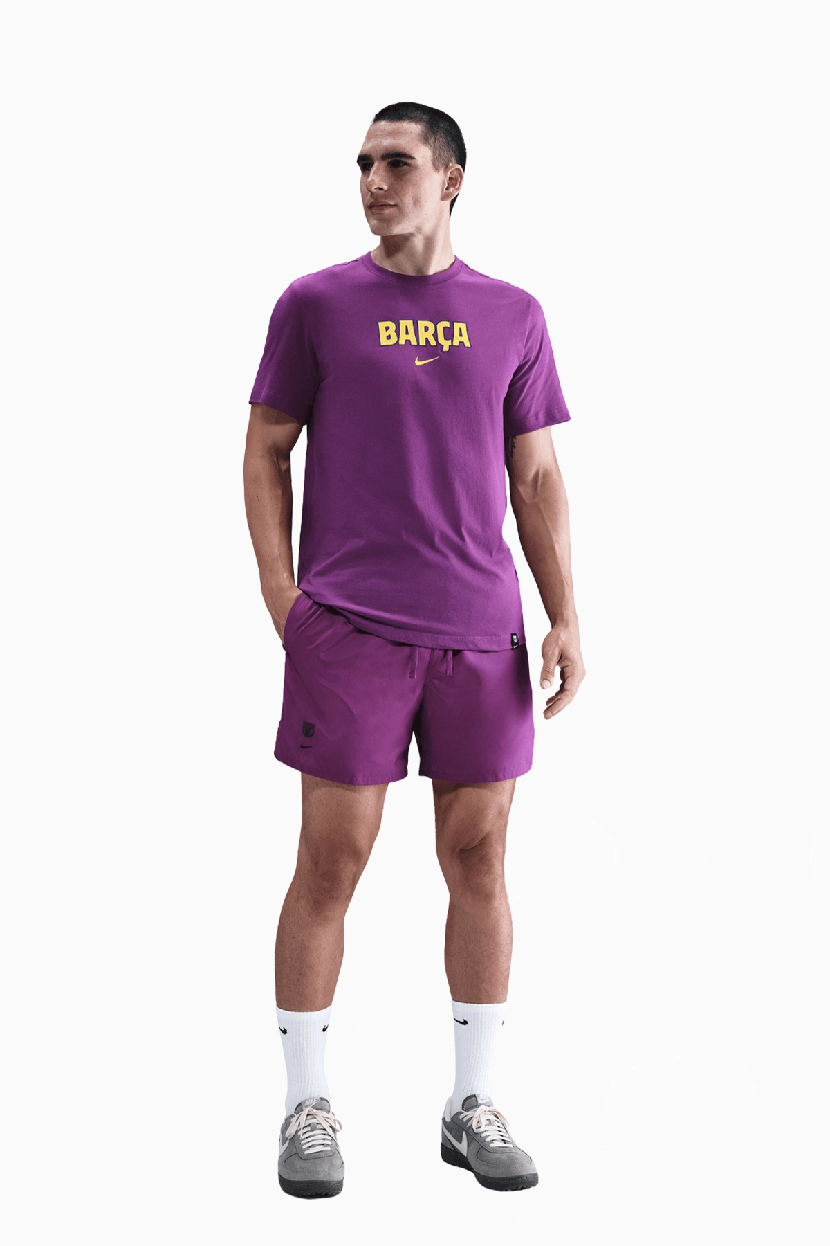 Spodenki Nike FC Barcelona 25/26 Club - Fioletowy