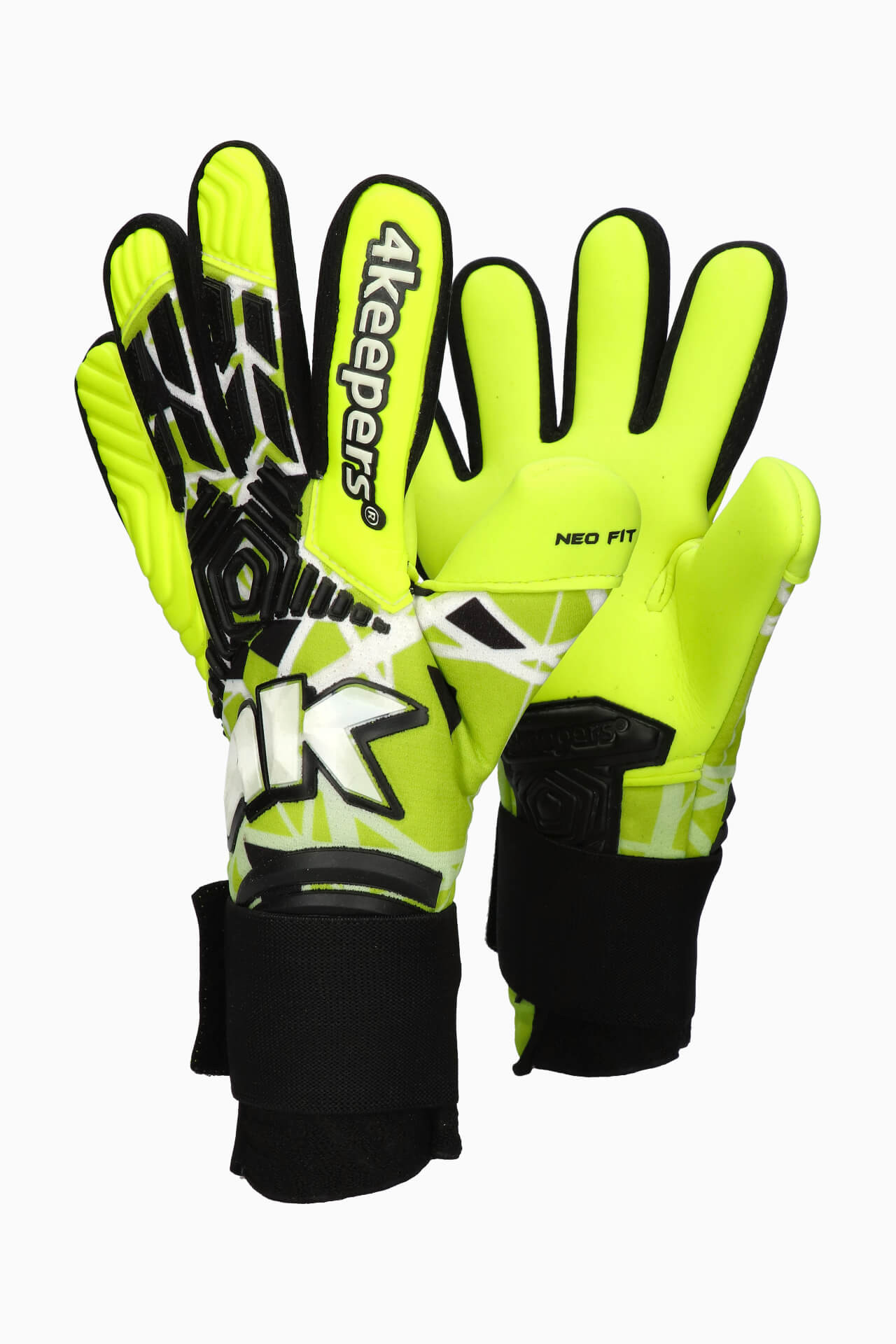 Rękawice 4keepers Neo Focus NC - Limonkowy