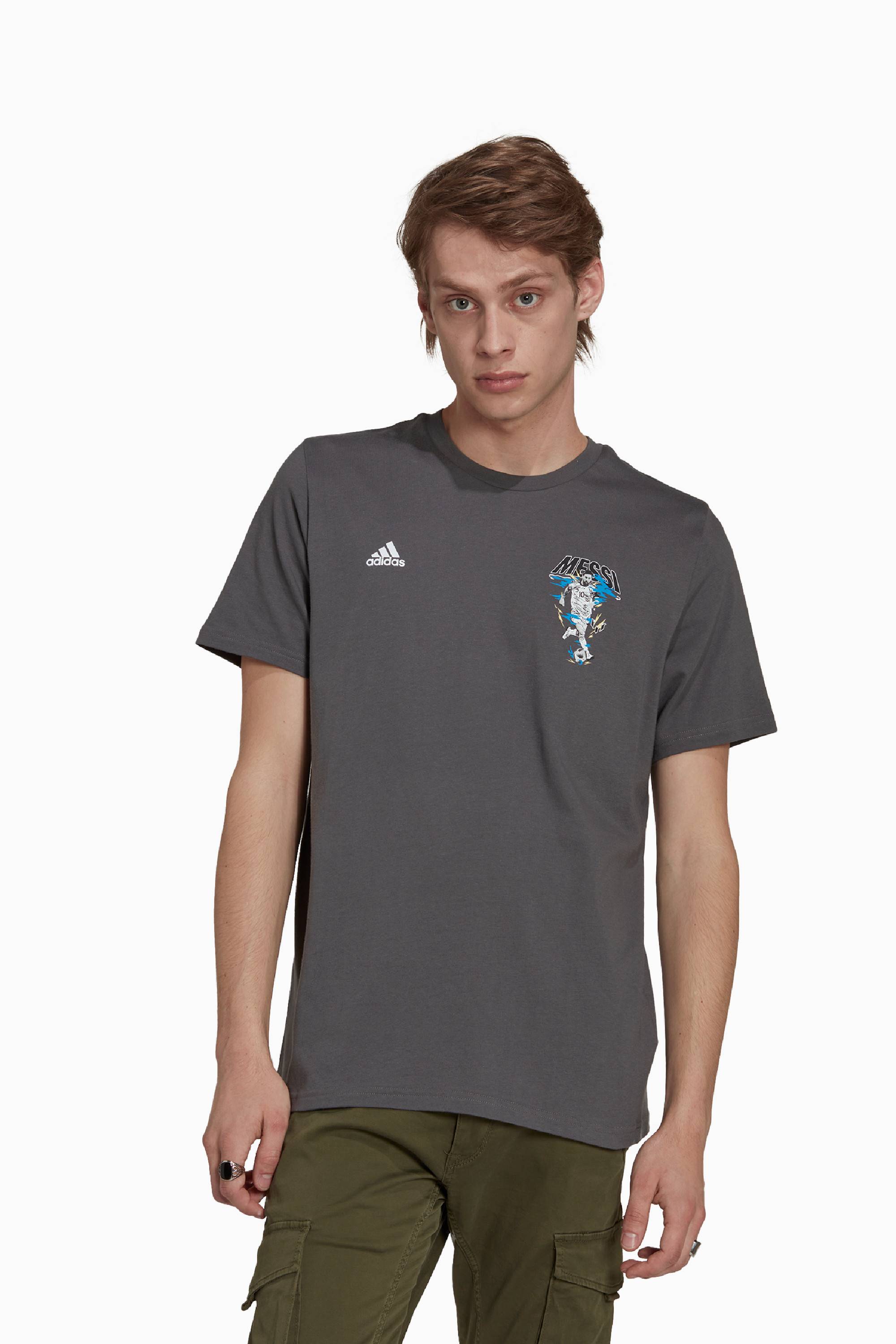 Koszulka adidas Messi Graphic Tee - Szary