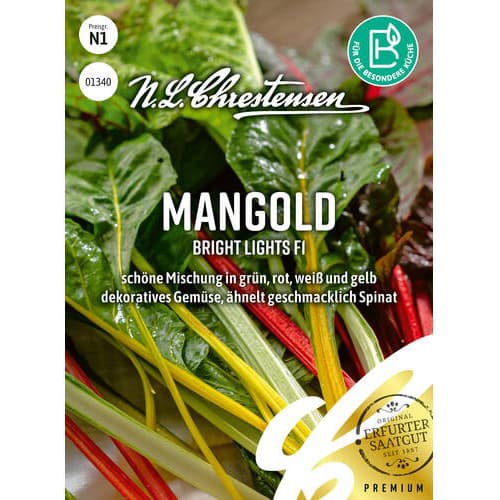 1 szt, Mangold Bright Lights F1 - Samen: Ilość w opakowaniu: 1 Stück