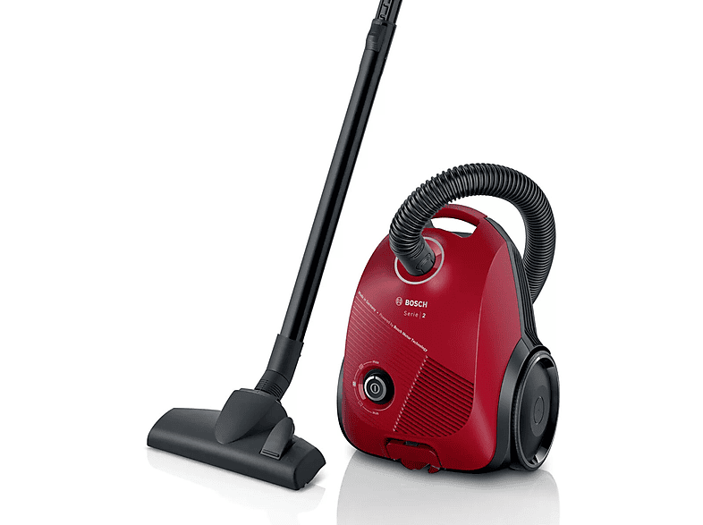 Odkurzacz workowy BOSCH BGLS2RD1 600 W Filtr antyalergiczny Czerwony