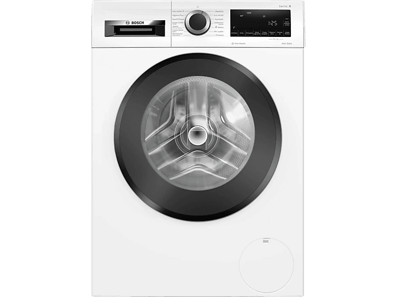 Pralka ładowana od frontu BOSCH WGG242ZKPL 9kg 1200 obr. SpeedPerfect Serie 6 Biały z czarnymi drzwiami