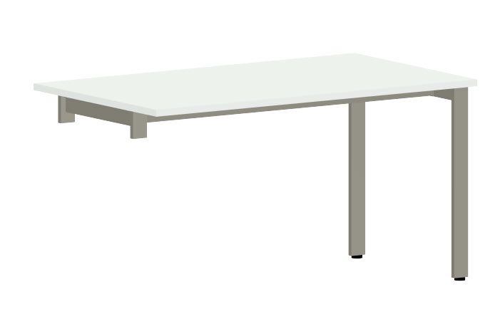 NOTER PO78 Biurko pojedyncze lewe 158,5x80x74h (Kolor blatu: płyta laminowana Buk Fiord Jasny)