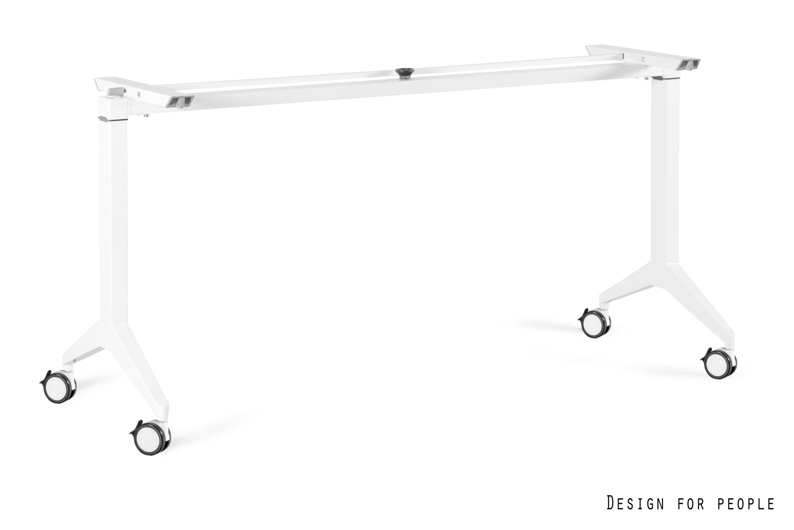 YUMI S biurko składane, stelaż biurka mobilnego (Szerokość: 145,5 cm, Kolor: biały)