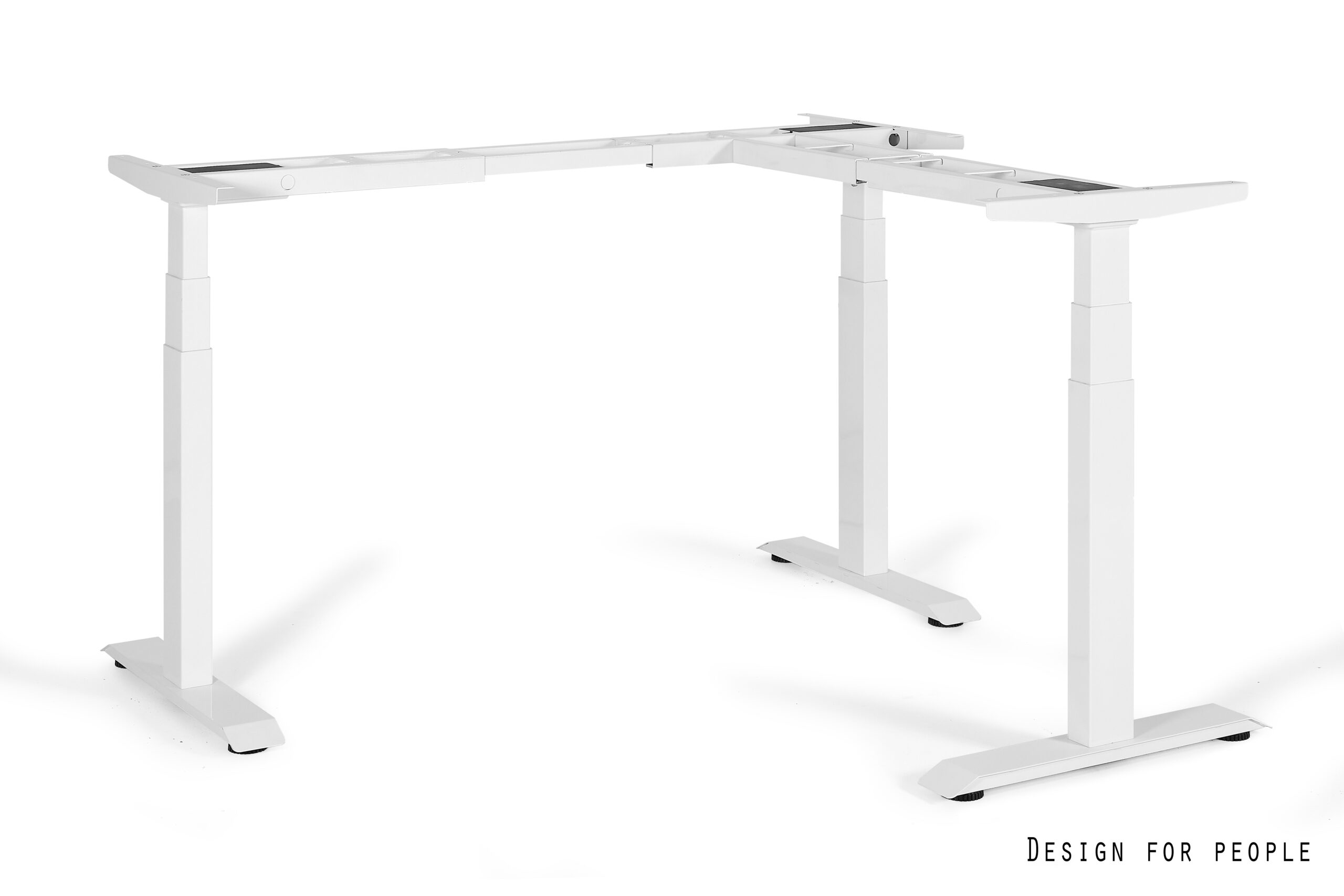 ACTIVE III stelaż biurka narożnego, elektryczna regulacja wysokości (Kolor: biały)