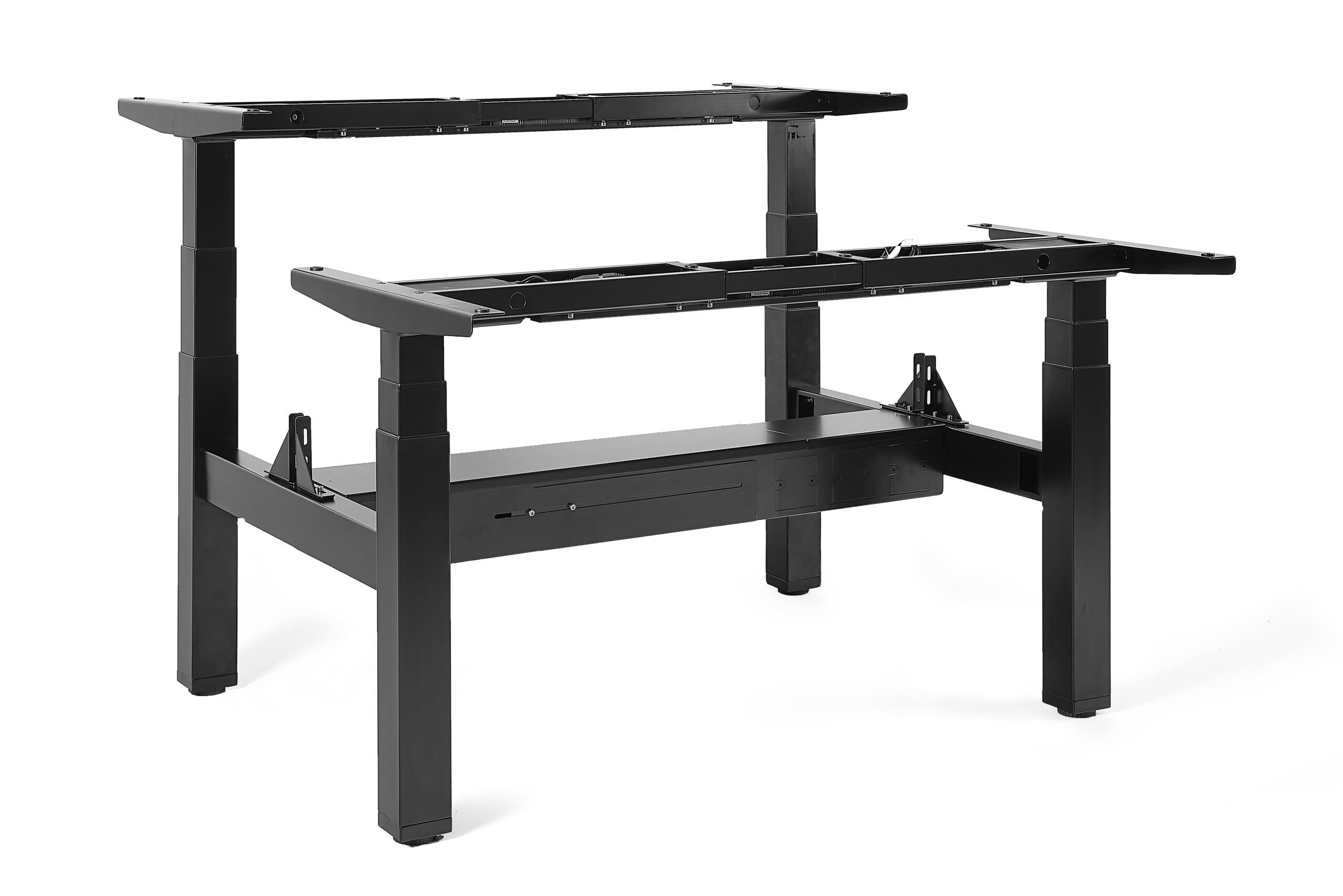 FIGHTER DOUBLE DESK stelaż podwójnego biurka elektrycznego (Kolor: czarny)