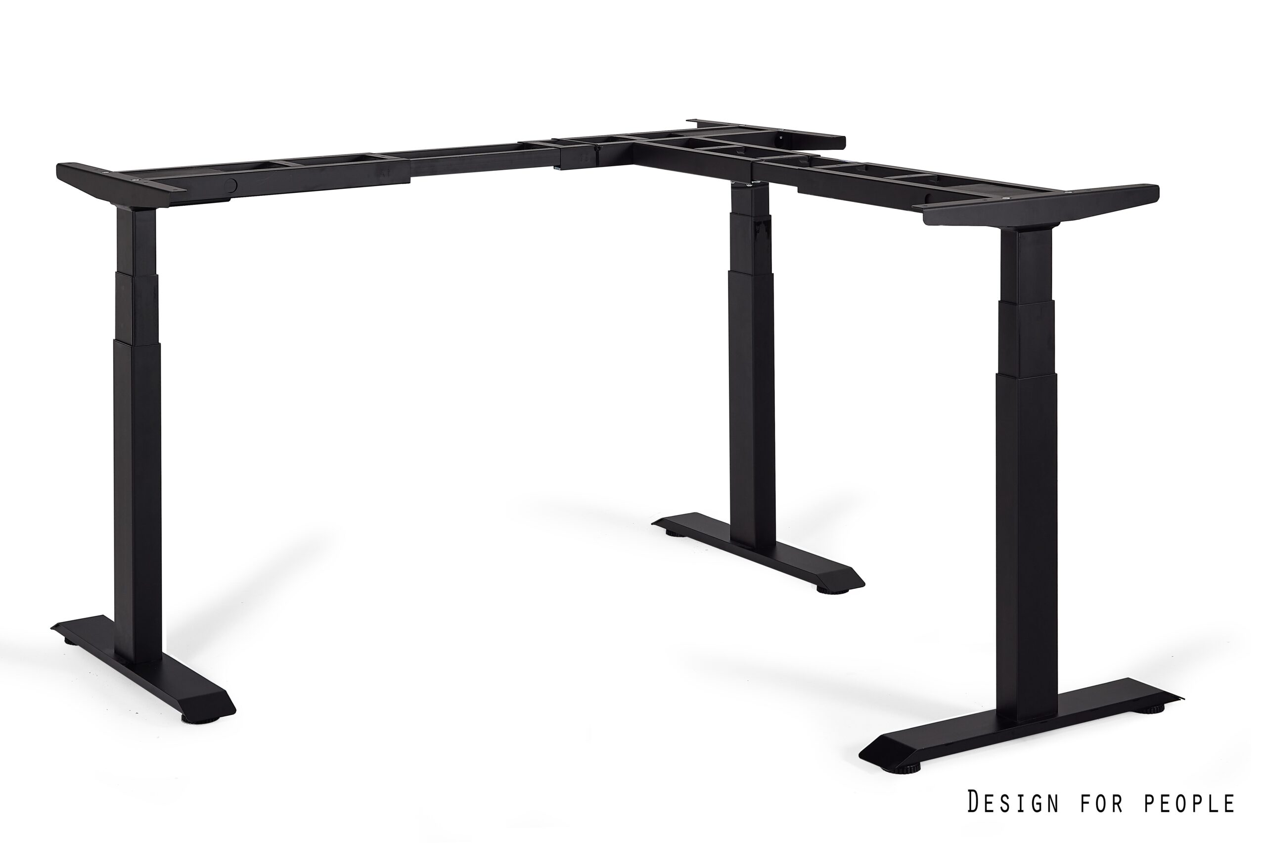 ACTIVE III stelaż biurka narożnego, elektryczna regulacja wysokości (Kolor: czarny)