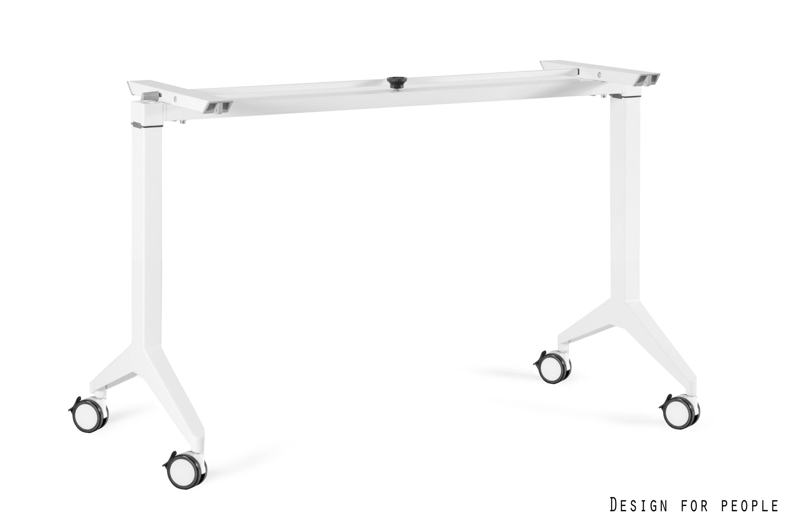 YUMI S biurko składane, stelaż biurka mobilnego (Szerokość: 115,5 cm, Kolor: biały)