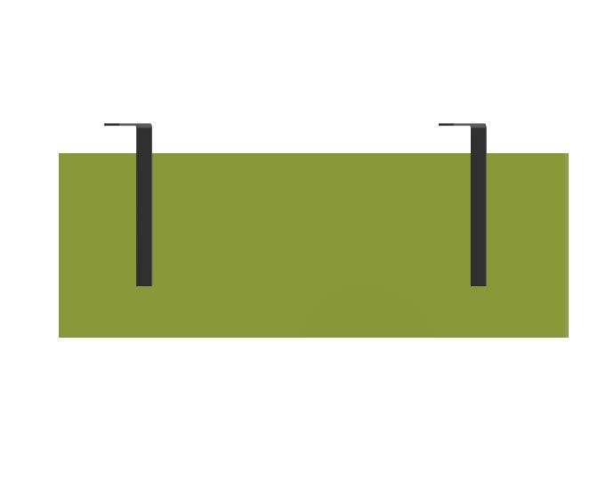 HEBE Osłona do biurka - blenda płytowa laminowana (Kolor osłonki: płyta laminowana wiąz baron)