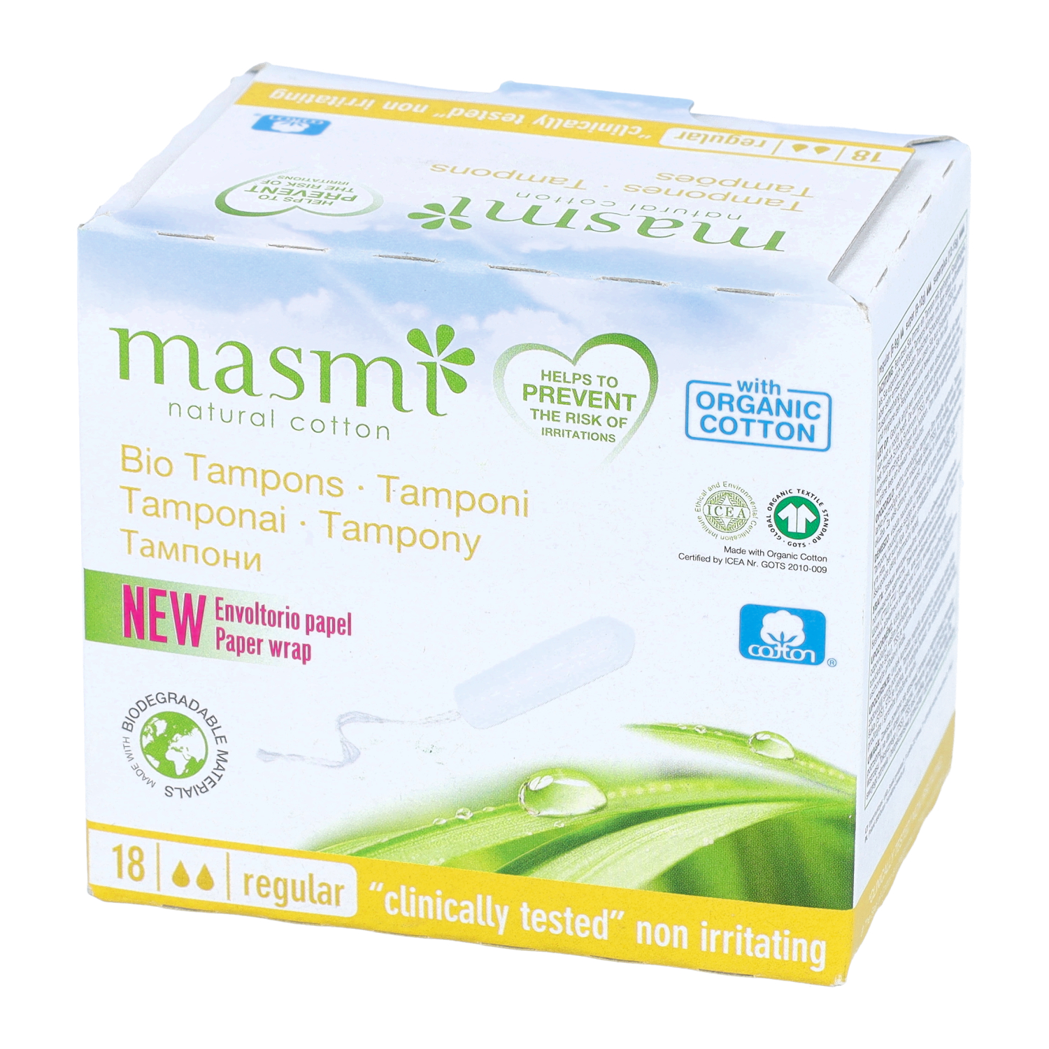 Masmi - tampony regular, bez aplikatora, 18 sztuk