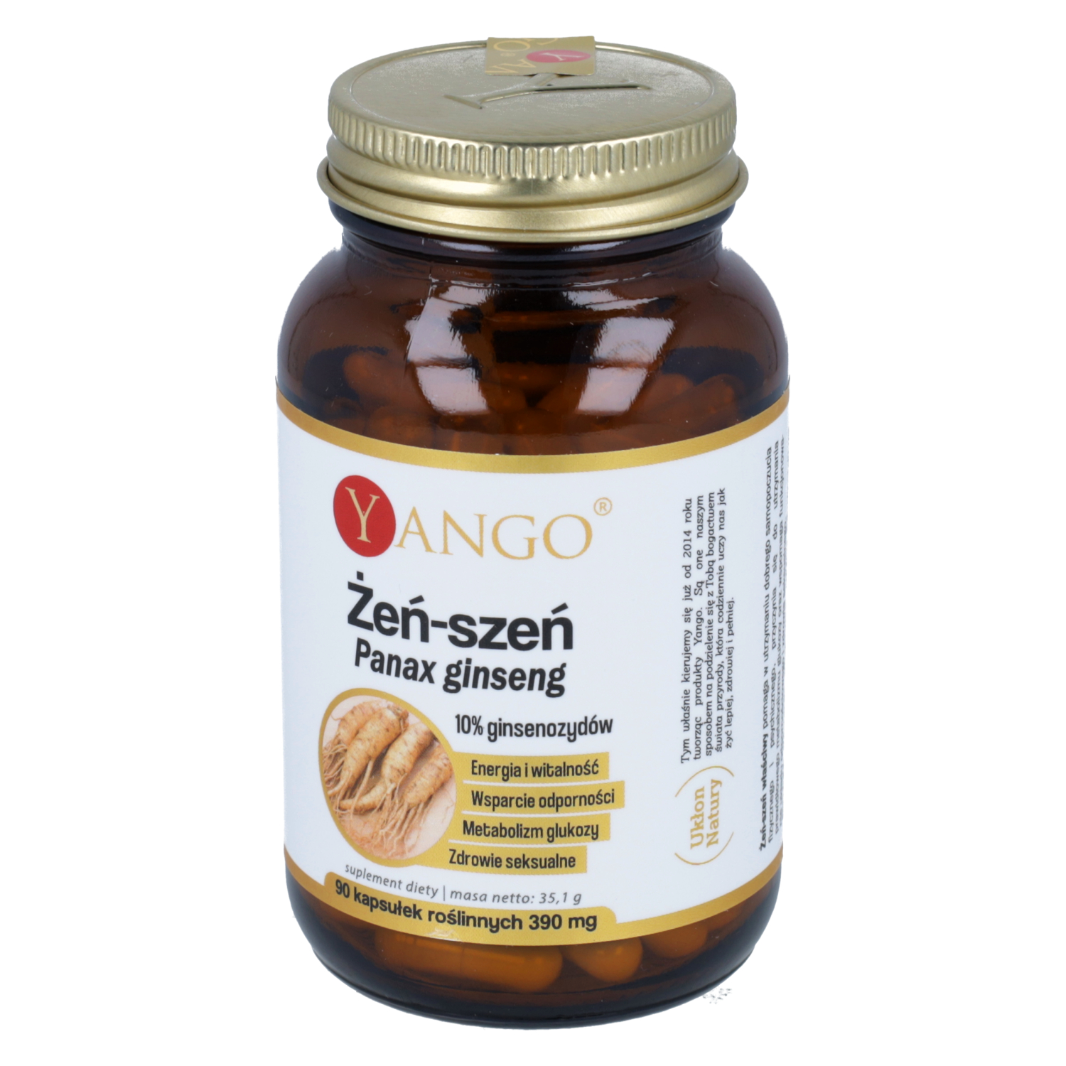 Yango żeń-szeń (panax ginseng), 90 kapsułek