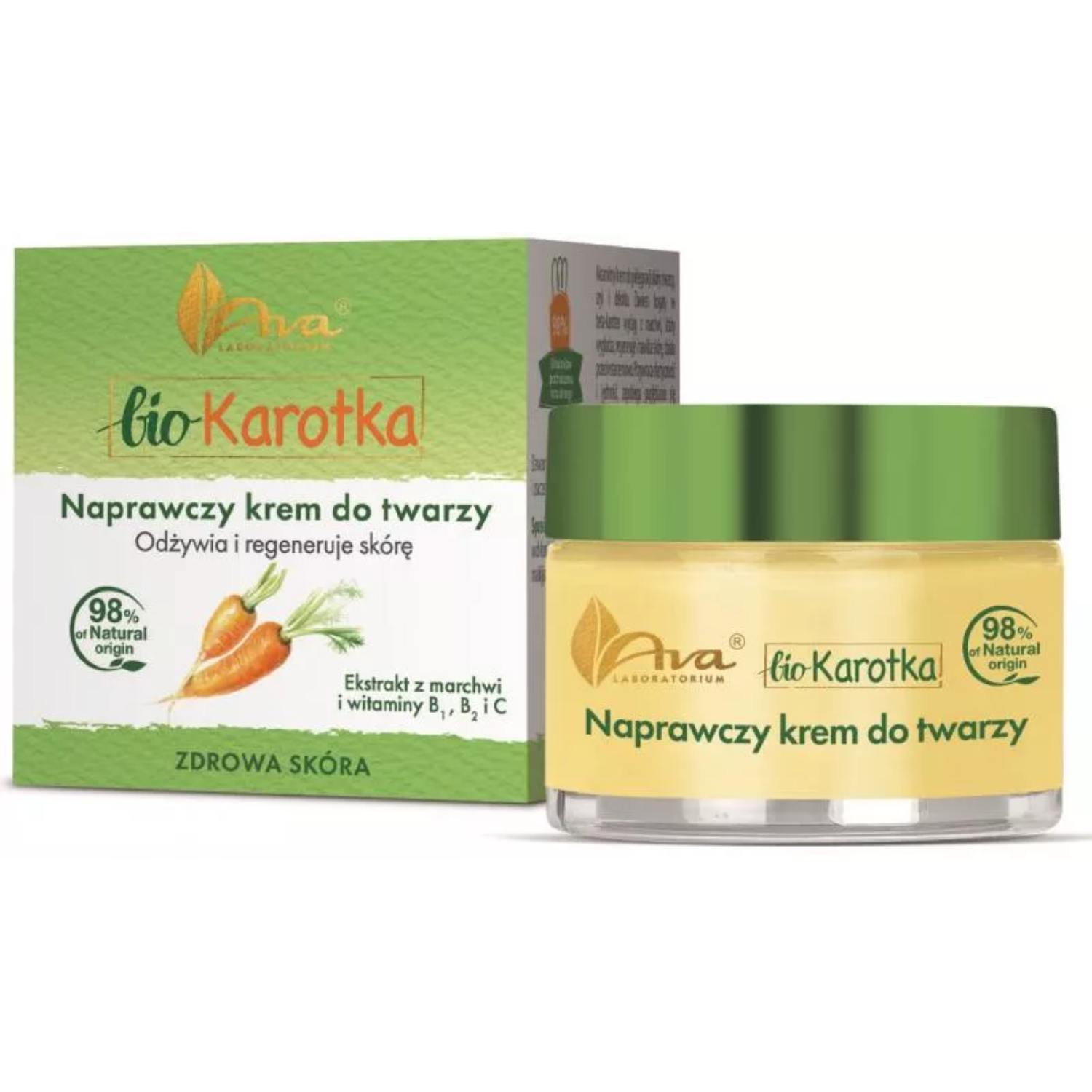 Ava bio karotka - naprawczy krem do twarzy, 50 ml