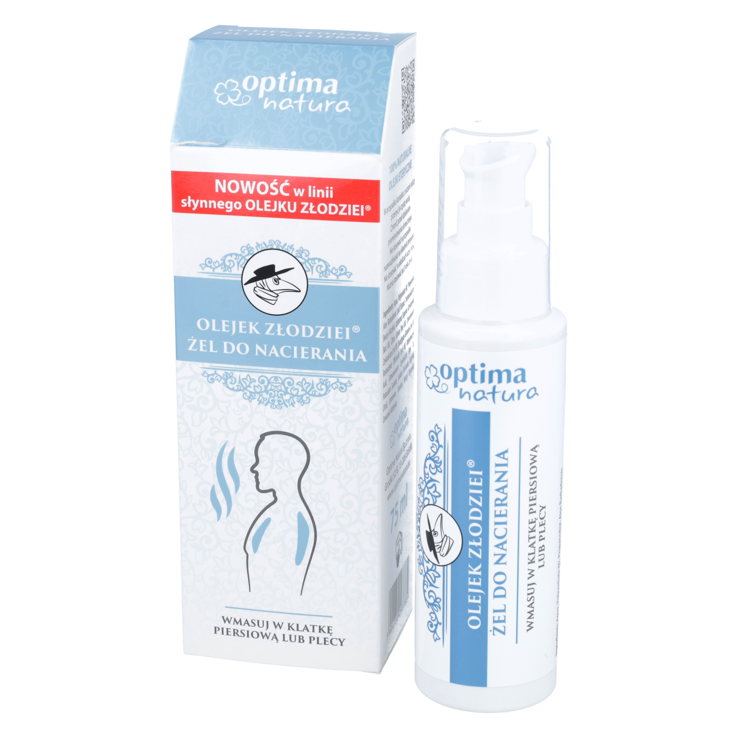 Optima natura - olejek złodziei, żel do nacierania klatki piersiowej i pleców, 75 ml