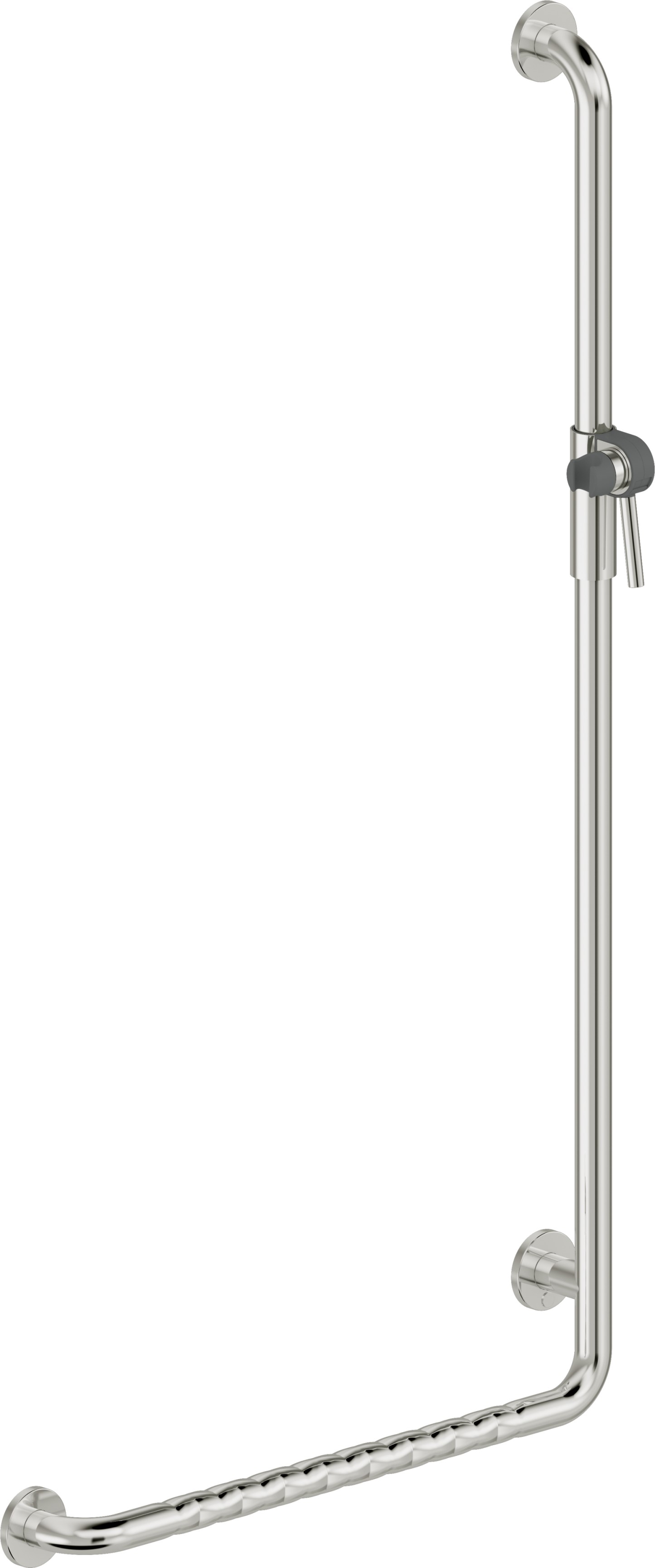 Deante Lehnen uchwyt dla niepełnosprawnych kątowy prawy stal NIL0P2D