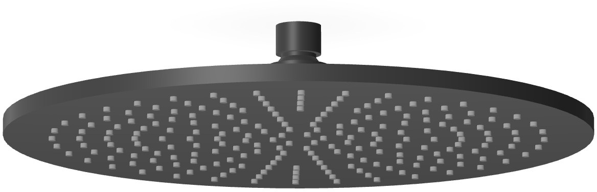 Zucchetti Closer deszczownica 40x40 cm okrągła czarna Z94267.N6