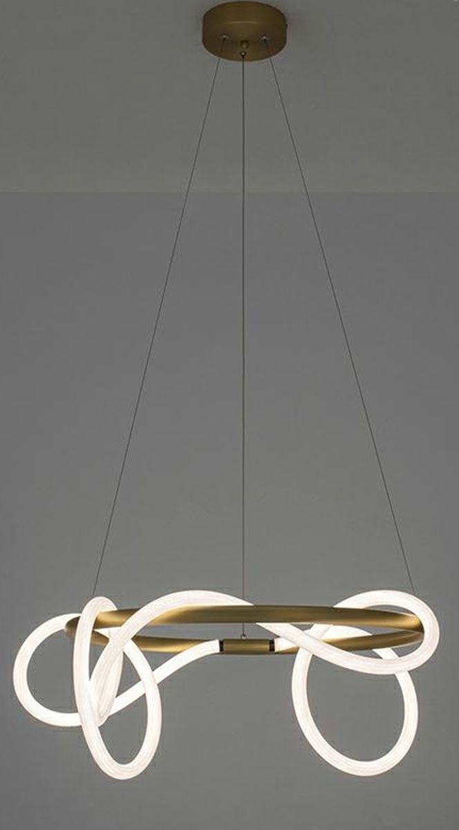 Moosee Serpiente lampa wisząca 1x32 W biała-złota MSE010100236