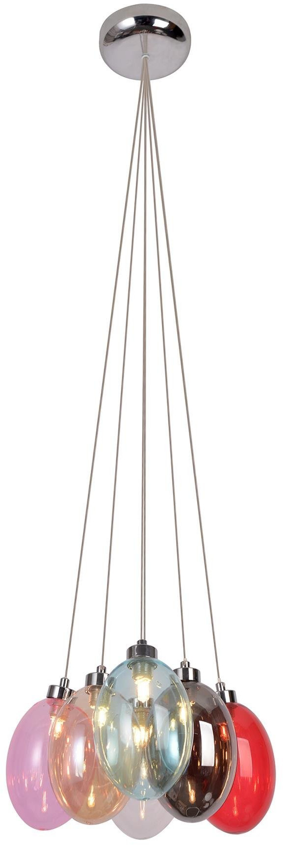 Ledea Lukka lampa wisząca 6x10W wielokolorowa 50106168