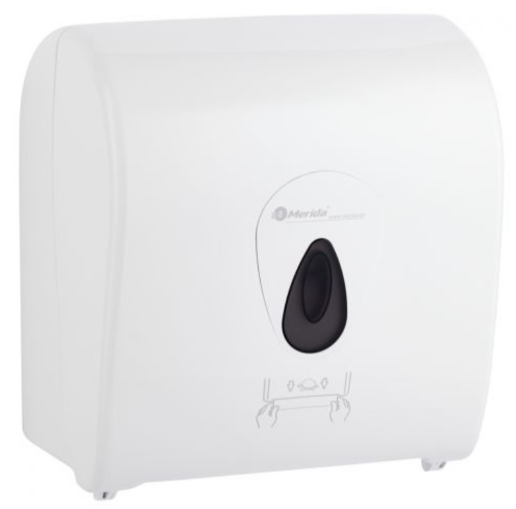 Merida Top mechaniczny podajnik ręczników papierowych w rolach automatic maxi biały połysk CTS302