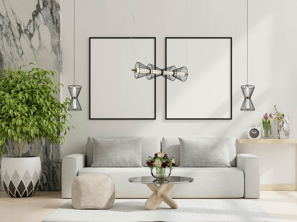 Italux Sanke lampa wisząca 1x8 W czarna PND-63849-2-BK