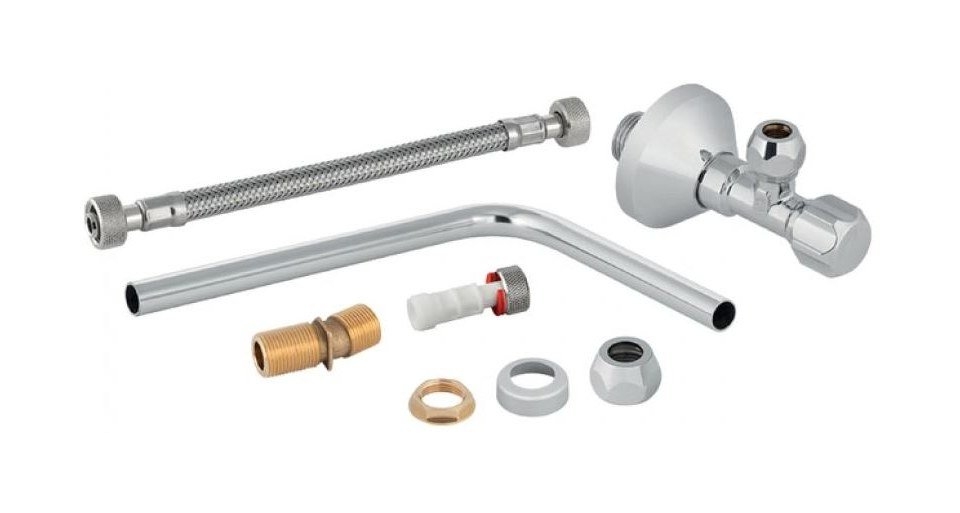 Geberit Monolith zestaw przyłączeniowy boczny chrom 131.071.21.1