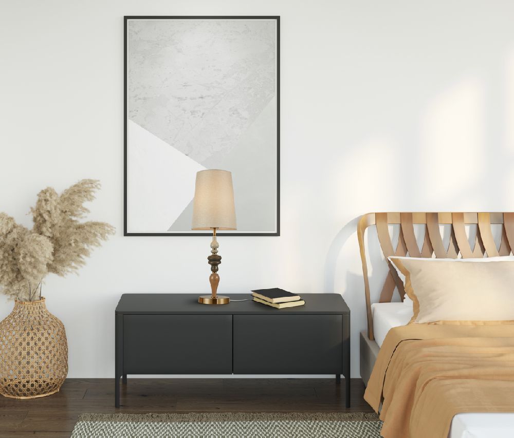 Italux Moren lampa stołowa 1x60 W brązowa TB-84678A-AB