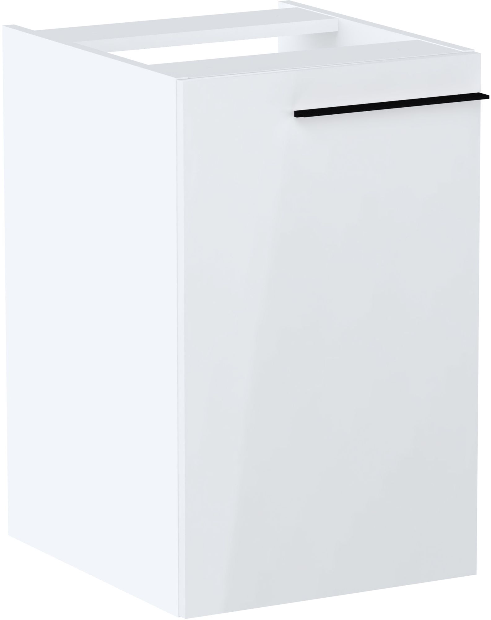 Roca Ella kontener 40 cm wiszący z koszem cargo biały połysk A857774806 - Wysyłka w 24h