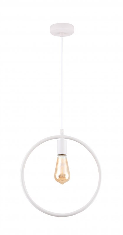 GTV Fija lampa wisząca 1x40 W biała OS-FI-E27-00-DEC