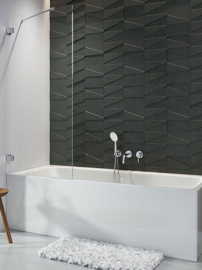 Radaway Euphoria parawan nawannowy 100 cm 1-częściowy chrom połysk/szkło przezroczyste 10007100-01-01