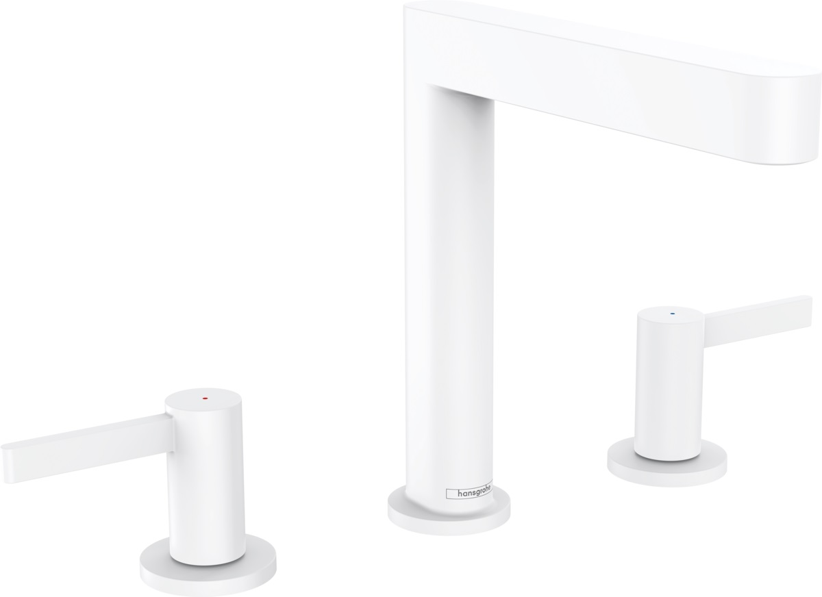 Hansgrohe Finoris bateria umywalkowa 3-otworowa EcoSmart biały mat 76034700 - Wysyłka w 24h